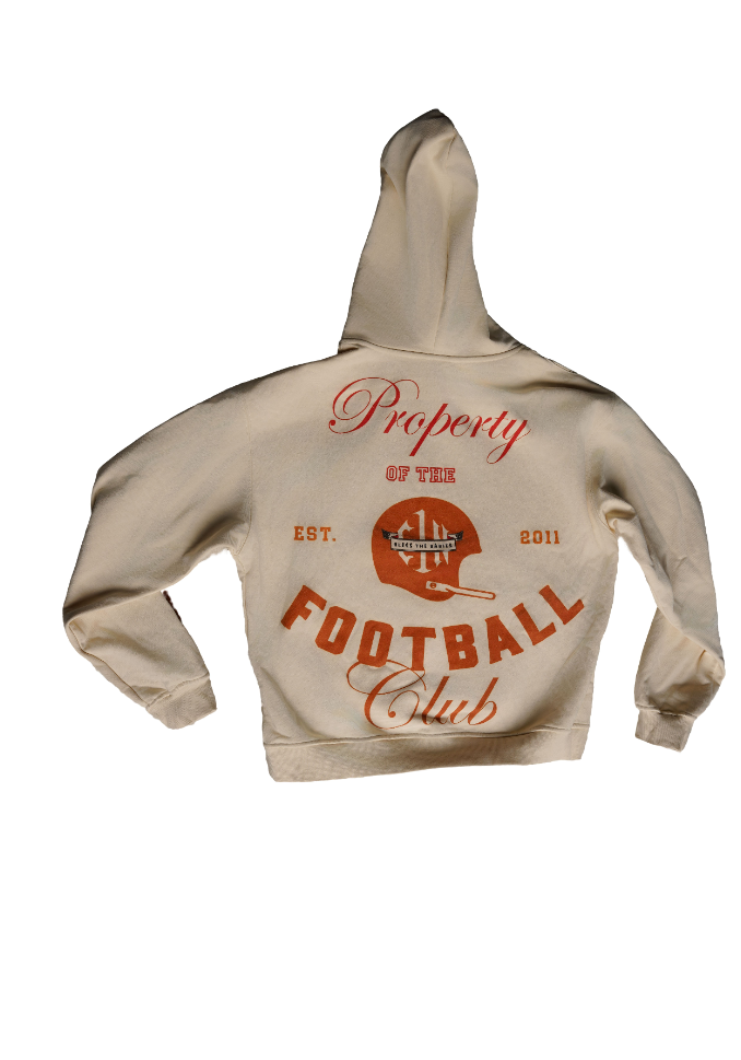C1N "Property of the Football Club" Embroidered Hoodie — "The C1N Cream" | 2026 C1N All-Star Collection