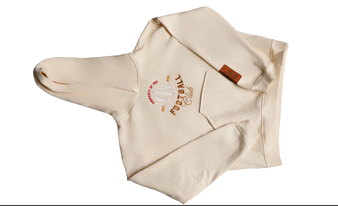C1N "Property of the Football Club" Embroidered Hoodie — "The C1N Cream" | 2026 C1N All-Star Collection