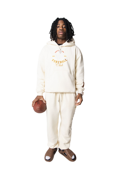 C1N "Property of the Football Club" Embroidered Hoodie — "The C1N Cream" | 2026 C1N All-Star Collection
