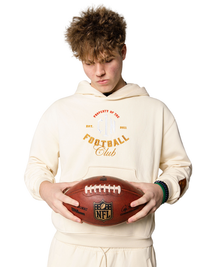 C1N "Property of the Football Club" Embroidered Hoodie — "The C1N Cream" | 2026 C1N All-Star Collection