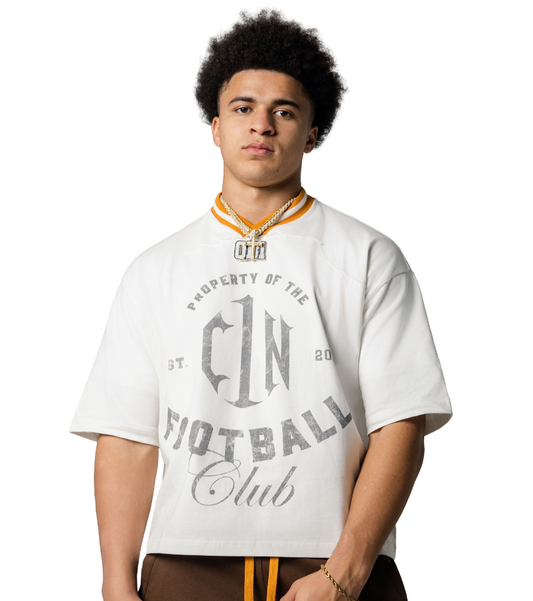 C1N "Property of the Football Club" Vintage Tee — "The C1N Cream" | 2026 C1N Collection